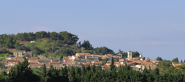 view of the pujaut village gard provençal