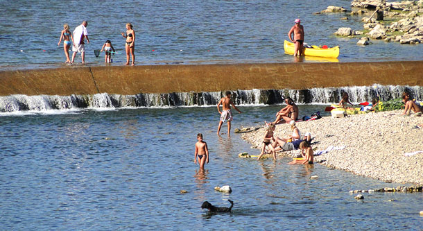 Baignade gardon